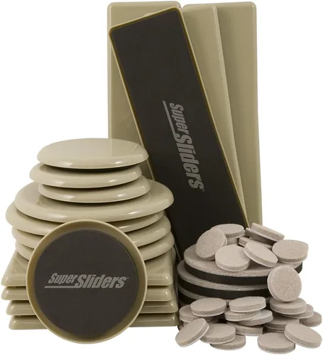 Vista 7 de Deslizadores de muebles reutilizables para superficies tapizadas, 4702995N
