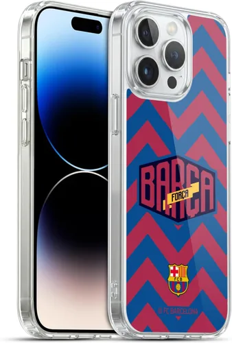 Vista 64 de Head Case Designs Funda de gel con licencia oficial del FC Barcelona con logotipo y patrón de Forca Barca [protección de grado militar] compatible