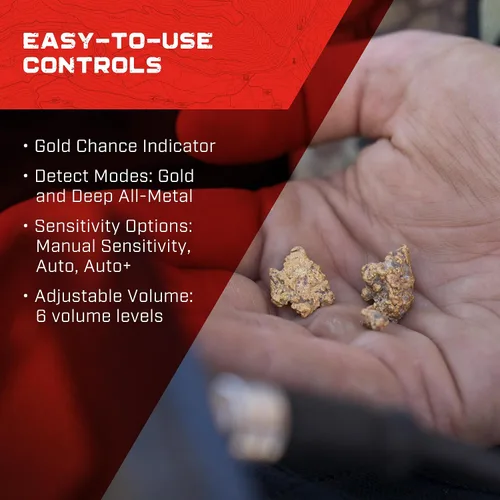Vista 4 de Minelab Gold Monster 1000 - Detector de oro para adultos con bobina impermeable