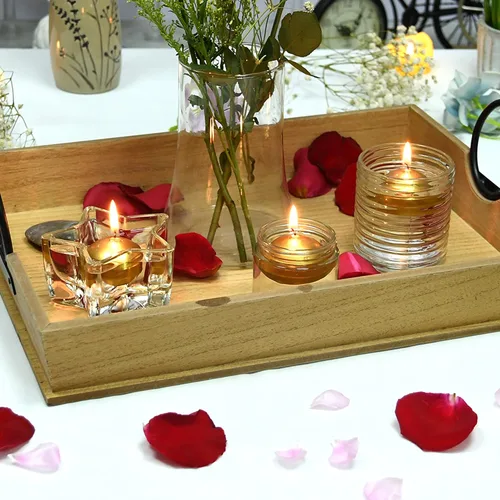Vista 3 de Zest Candle Velas plegables de 24 piezas, 1.75 pulgadas, bronce metálico dorado