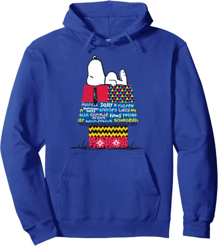 Vista 4 de Peanuts - Snoopy Patchwork Doghouse Pullover Hoodie