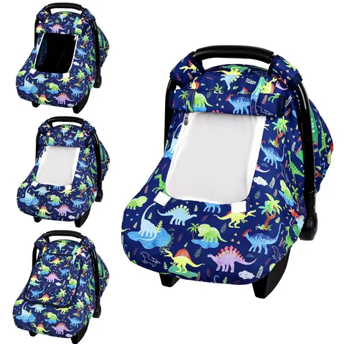 Vista 12 de Funda de asiento de automóvil para bebé, funda de asiento de automóvil resistente al viento para niñas pequeñas, toldo cálido para asiento