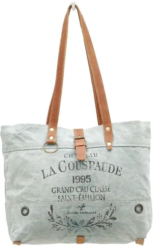 Vista 2 de Myra Bag La Couspaude Upcycled Canvas Tote Bag