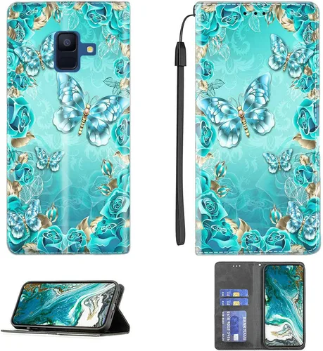 Vista 296 de jioeuinly ATT Motivate 2 - Funda compatible con ATT Motivate 2, funda con soporte abatible y cierre magnético DJS