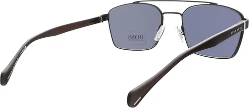 Vista 5 de Hugo Boss lentes de sol BOSS-1117-S 003IR negro mate - lentes gris azul Negro mate 57-19-140