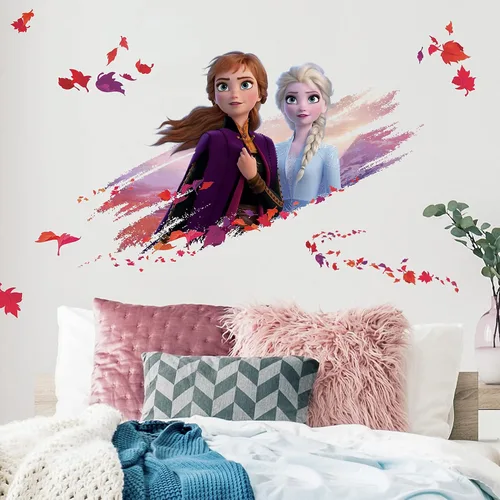 Vista 2 de RoomMates RMK4076GM Frozen 2 Elsa y Anna - Calcomanías de pared para despegar y pegar