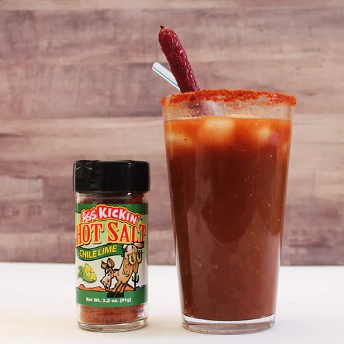 Vista 7 de ASS KICKIN' Hot & Chile - Sal de lima – Tarro coctelero de 3.2 onzas – Sal saborizada perfecta para condimentos de palomitas de maíz, sal