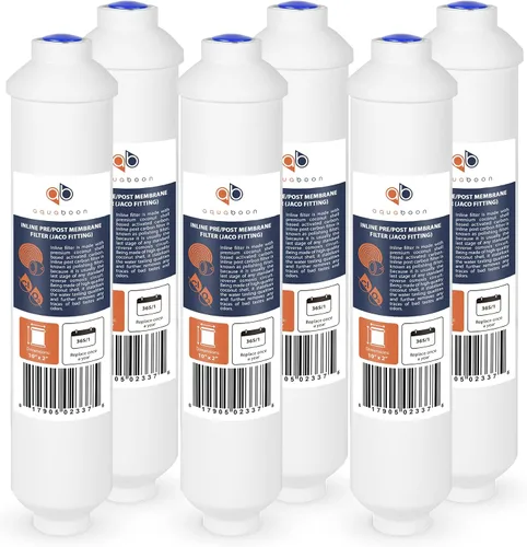 Vista 11 de Aquaboon Filtro de agua de carbón activado T33 - Filtro de agua en línea para refrigerador se adapta a línea de agua de 1/4 - Filtro para máquina