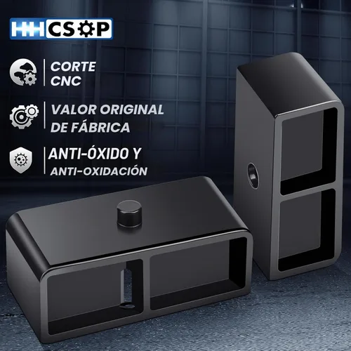 Vista 5 de Kit de bloque de elevación trasera de 2 pulgadas para Tacoma/Tundra, kits de elevación de nivelación trasera de 2 pulgadas compatibles con Toyota
