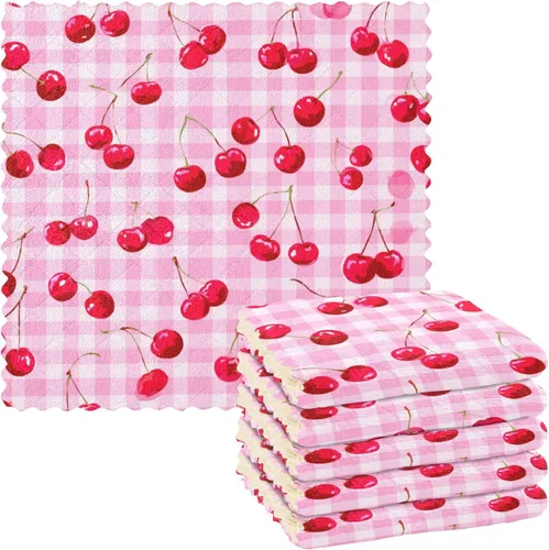 Vista 42 de Autumn Poppy Flowers06 - Juego de 6 paños de limpieza de microfibra para autos, máquina súper absorbente