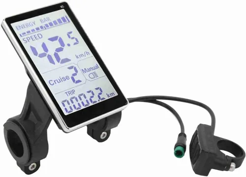 Vista 4 de Pantalla de panel LCD M5, pantalla LCD EBike, Medidor LCD de bicicleta eléctrica 5 pines 24V 36V 48V 60V Universal E Scooter M5 Pantalla de panel