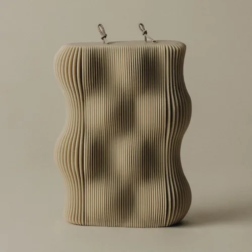 Vista 8 de LAWA - Vela ondulada – Vela perfumada de cera de soja, elegante vela estética, regalo de inauguración de la casa, idea de decoración del hogar