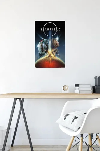 Vista 4 de Trends International Starfield - Póster de pared Key Art, 22.4 pulgadas de largo x 14.7 W, versión premium sin marco