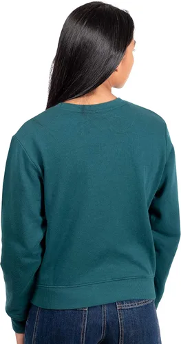 Vista 2 de Ultra Game NFL Women's Supreme Crop Top Sweatshirt