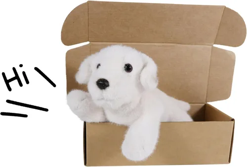 Vista 5 de Ice King Bear Labrador Puppy - Peluche de laboratorio de 8 pulgadas de longitud