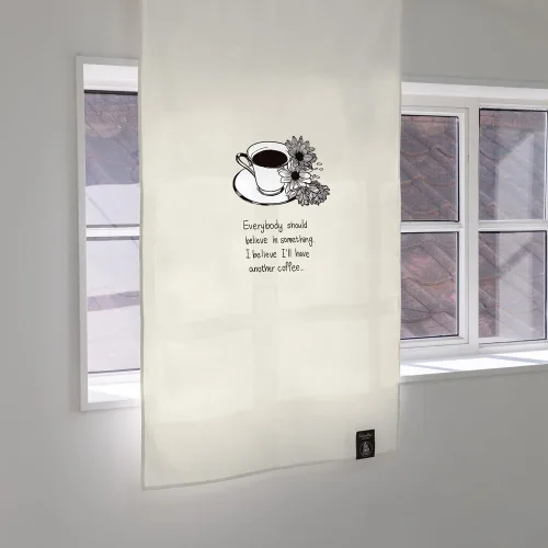 Vista 25 de Cortinas-Puertas-Estampado de Gato Ático (33 pulgadas de ancho x 55 pulgadas de largo)