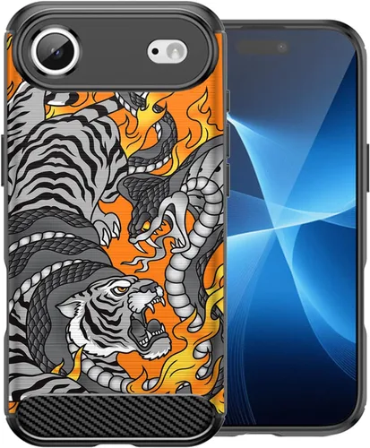 Vista 8 de CasesOnDeck Case Compatible with [Apple iPhone 17 Air/iPhone 17 Air Case] Pictorial Patterned TPU Design Case Flexible Slim and Elegant (Astronaut)