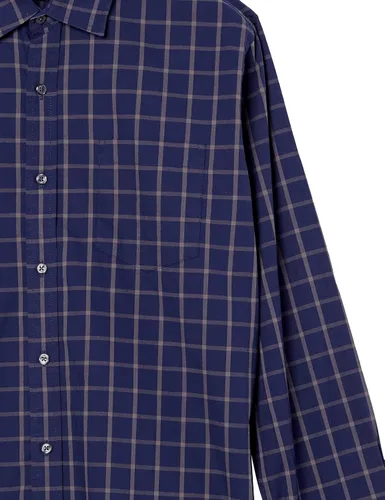 Vista 6 de Tienda Essentials Mens Regular-Fit Long-Sleeve Casual Poplin Shirt