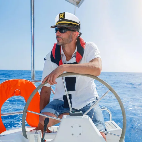Vista 4 de SGBETTER Paquete de 40 sombreros de capitán a granel, sombreros de marinero, sombreros de capitán ajustables para adultos, hombres y mujeres, fiesta