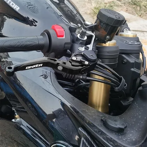 Vista 3 de KAnduo M - Palancas de embrague de freno plegables ajustables y extensibles para motocicleta Suzuki GIXXER 250 SF 250SF 150 125 2020-2023 Y