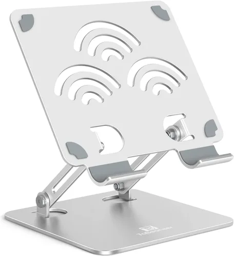Vista 9 de Soporte Ajustable para Tablet de Escritorio, Soporte de Aluminio Premium para iPads, Tablets, Kindles, Switch, Teléfonos y Todos los Dispositivos