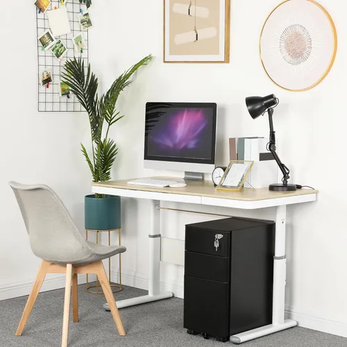Vista 6 de Yitahome - Armario archivador de metal con 3 cajones para oficina, con llaves, compacto y portátil, gabinete de almacenamiento de oficina prearmado