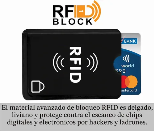 Vista 6 de SaiTech IT Paquete de 10 fundas de bloqueo RFID para tarjetas de débito