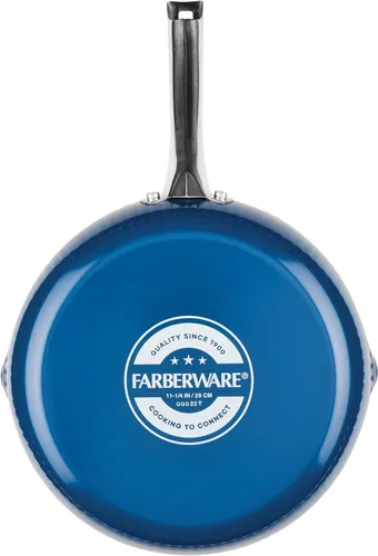 Vista 11 de Farberware Style - Sartén antiadherente con boquillas de vertido, apta para lavavajillas, 11.25 pulgadas, color azul