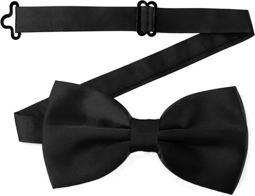 Vista 34 de SURVODJA Pajarita para hombre, longitud ajustable, pajaritas de satén para boda