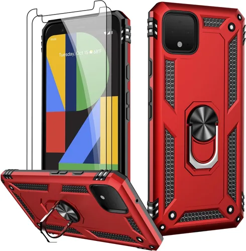 Vista 50 de LUMARKE para Google Pixel 3A XL - Funda con protector de pantalla, funda protectora grado militar probada contra caídas de 16 pies con soporte