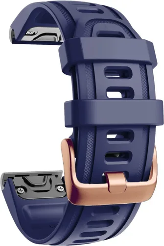 Vista 12 de Correa de reloj de liberación rápida pulsera de silicona para Garmin Fenix 5S 5X 5Plus 6S 6X 6 Pro oro rosa hebilla pulsera deportiva