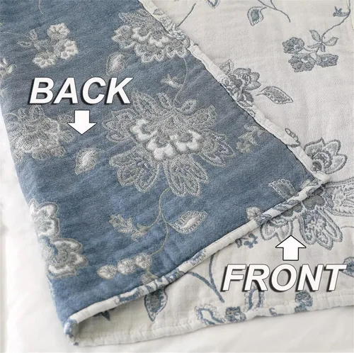 Vista 306 de MSGKV - Manta bohemia/primaveral de algodón para sofá y sala de estar, de gasa acogedora, de 50 x 60 pulgadas 50"x60" Cotton Throw, Woven Bird