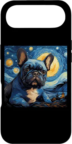 Vista 27 de Van Gogh Dog French Bulldog Case for iPhone 16
