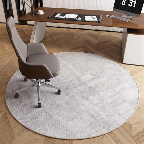 Vista 17 de Tapete para silla de oficina para suelo de madera dura, computadora, videojuegos, protector de piso, tapete redondo de protección de azulejos de A1
