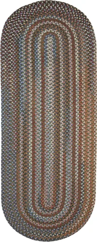 Vista 48 de Tapete reversible de lana, texturizado, grueso, trenzado. , Lana, Walnut