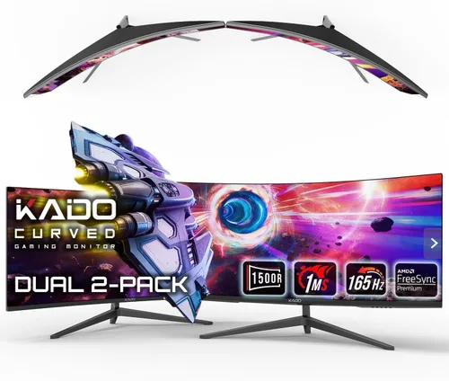 Vista 7 de Kado 2-Pack 24.5" 165Hz 1ms 1920x1080 Pantalla plana FHD Monitor de computadora