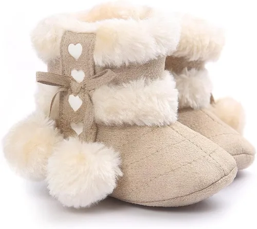 Vista 2 de Botas Estamico de invierno, con lazo, de nieve, de felpa, para niña