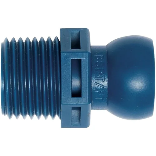 Vista 9 de Loc-Line Componente de manguera de refrigerante, copolímero de acetal, conector, 1/2" BSPT, 1/2" manguera ID (paquete de 50)