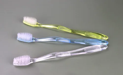 Vista 4 de Cepillos de dientes desechables con pasta de dientes envueltos individualmente, juego de cepillos de dientes de viaje desechables manuales