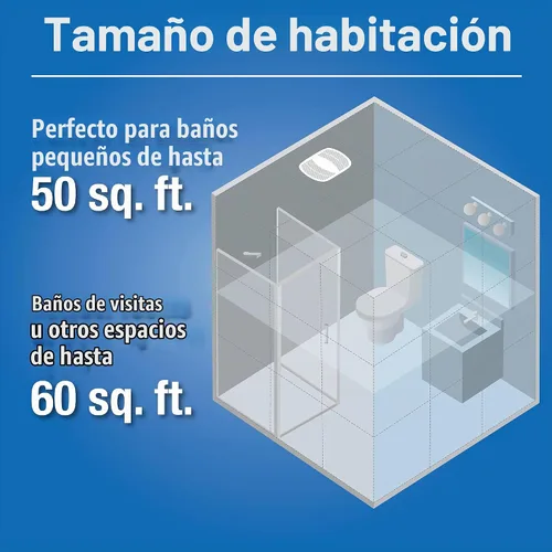 Vista 2 de Air King BFQ50 ENERGY STAR® Qualified - Ventilador Extractor SNAP-IN Calificado, 50 CFM
