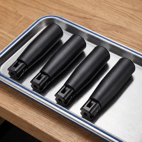 Vista 5 de Alasum 4pcs Black Folding Revolving Machine Handle with Nylon Grip
