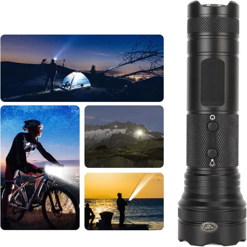 Vista 9 de Cámara de casco, 4K 120 grados gran angular 5 modos de iluminación USB 2.0, cámara de acción con linterna para deportes al aire libre