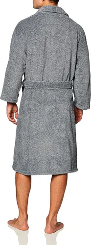 Vista 4 de Nautica Bata de manga larga con cuello de chal de felpa suave para hombre