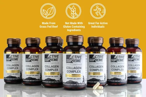 Vista 6 de Colágeno tipo 2 para apoyo articular Hidrolizado alimentado con pasto con ácido hialurónico y vitamina C Salud de las articulaciones y apoyo