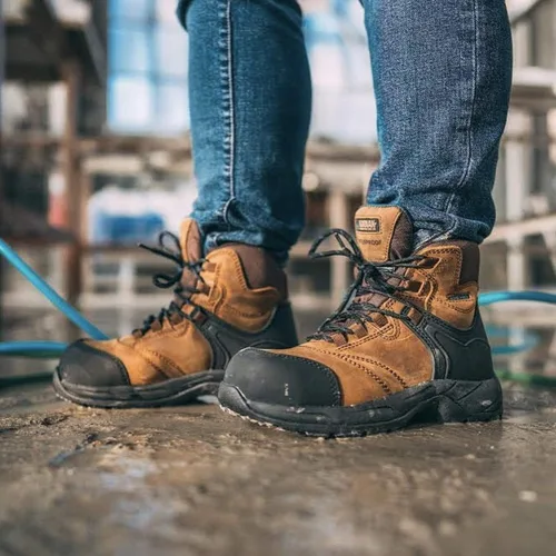Vista 6 de Kodiak Botas de senderismo impermeables con punta compuesta de 6 pulgadas para mujer, Marrón medio