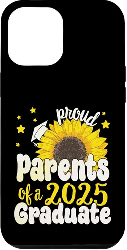 Vista 25 de iPhone 16 Parents of a 2025 Graduate 25 Senior Graduation Sunflower Case