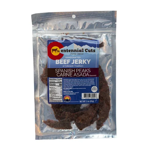 Vista 14 de Centennial Cuts Carne seca – Blazing Saddles Jalapeño – Alto en proteínas, sabor a jalapeño audaz – Snack de 3 oz