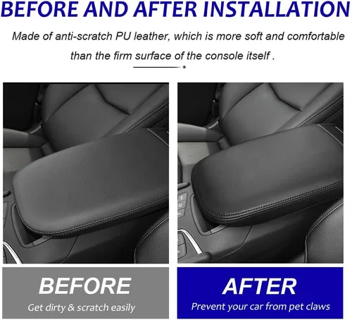 Vista 2 de DEYTOP Funda para Consola para Cadillac XT5 2017-2026 Funda para Apoyabrazos para Cadillac XT5 2025 2026 Accesorios Protector de Apoyabrazos