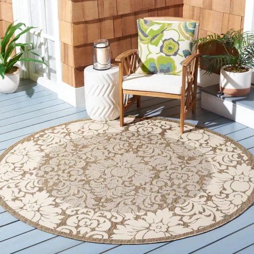 Vista 14 de SAFAVIEH Courtyard Collection - Alfombra de pasillo, 2 pies 3 pulgadas x 6 pies 7 pulgadas, color verde oliva y natural, no desprende pelusa
