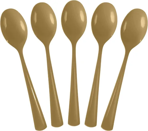 Vista 26 de Exquisite Cucharas de plástico negras, 50 piezas, cucharas negras, utensilios desechables, juego de cubiertos de plástico resistente